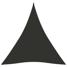  Antracitszürke háromszög alakú oxford-szövet napvitorla 4x5x5 m kerti bútor