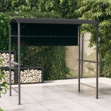 Antracitszürke pavilon tetővel 220 x 110 x 200 cm kerti bútor