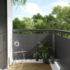  antracitszürke polyrattan erkélyparaván 300x90 cm