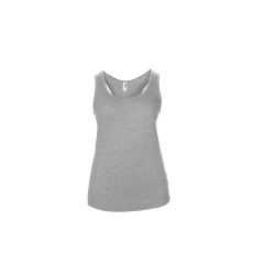 ANVIL ANL6751 ívelt aljjú sporthátú ujjatlan női póló-trikó Anvil, Heather Grey-L
