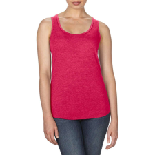 ANVIL ANL6751 ívelt aljjú sporthátú ujjatlan női póló-trikó Anvil, Heather Red-XL női trikó