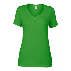 ANVIL Női póló Anvil AN392 pehelysúlyú v-nyakú p Óló -XS, Green Apple
