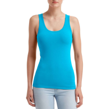 ANVIL Női ujjatlan póló, sztreccs trikó, Anvil ANL2420, Caribbean Blue-S női trikó