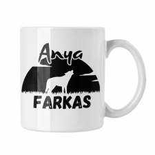 Anya Farkas - Fehér Bögre bögrék, csészék