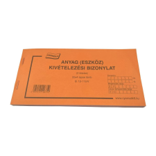  Anyag (eszköz) kivételezési bizonylat 25x4 lapos 2 tételes 200x100 mm UTOLSÓ DARAB nyomtatvány