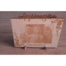  Anyáknapi fotógravírozott fa kép dekorációs kellék