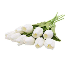  Anyáknapi tulipán csokor 10 szálas fehér ajándéktárgy