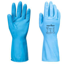  AP76BLUS Portwest FD Chemical B Latex könnyű kesztyű (12 pár) védőkesztyű