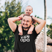  Apa adidas fekete póló egyedi ajándék