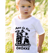  Apa fia motoros társak - Motoros gyerek póló gyerek póló