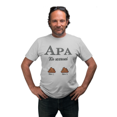  Apa kis szarosai (Személyre szabható) - Férfi Póló