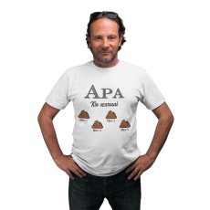  Apa kis szarosai (Személyre szabható) - Férfi Póló