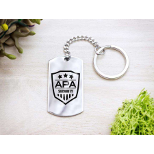Apa security acél medálos kulcstartó ajándéktárgy