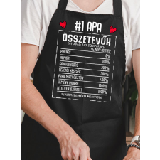  Apák napi ajándék - Apa összetevői kötény lakástextília
