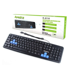  Apedra K-816 keyboard Black HU billentyűzet