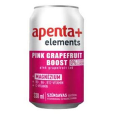 Apenta Ásványvíz szénsavmentes APENTA+ Elements Pink Grapefruit Boost 0,33L üdítő, ásványviz, gyümölcslé