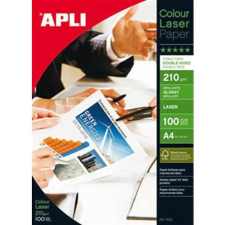 APLI 11833 lézer fotópapír A4 210gr. fényes kétoldalas 100ív fotópapír