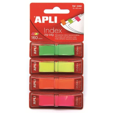 APLI 12x45mm Jelölőcímke - 4 Fluo Szín (160 lap) (12482) jegyzettömb
