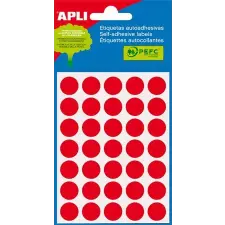 APLI 13 mm kör Etikett Piros etikett