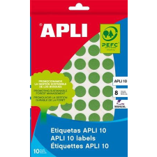 APLI 16 mm kör, kézzel írható etikett, zöld 432 darab (LCA2741) etikett