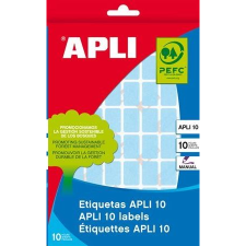 APLI 25x40 mm kézzel írható etikett, kerekített sarkú, piros 128 darab (LCA2756) (LCA2756) információs címke