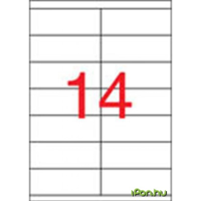 APLI 2 pályás etikett, 105 x 40 mm, 1400 etikett/csomag etikett