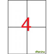 APLI 2 pályás vízálló etikett 105 x 148 mm fehér 80 etikett/csomag etikett