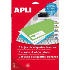 APLI 38x21.2 mm univerzális etikett, 650 darab (LCA12926) (LCA12926) információs címke