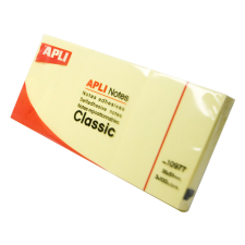 APLI 40x50mm öntapadó jegyzettömb (300db) - Sárga (10977) jegyzettömb