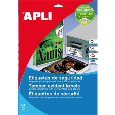 APLI 45.7x21.2 mm etikett, biztonsági, kerekített sarkú 480 darab (LCA11272) (LCA11272) információs címke