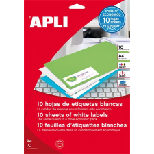 APLI 48.5x25.4 mm Univerzális Etikett (440 etikett/csomag) Fehér etikett