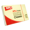 APLI 50x75mm öntapadó jegyzettömb (100db) - Sárga (10971)