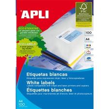 APLI 63.5x38.1 mm univerzális etikett, kerekített sarkú 2100 darab (LCA2414) (LCA2414) információs címke