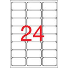 APLI 64x33,9 mm, kerekített sarkú univerzális Etikett (100 lap) etikett