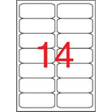 APLI 99,1x38,1 mm, kerekített sarkú univerzális Etikett (100 lap) etikett