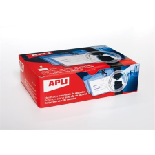 APLI Azonosítókártya tartó, nyakba akasztható, biztonsági csattal, 90x56 mm, APLI névkitűző