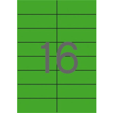 APLI Etikett, 105x37 mm, színes, apli, zöld 1600 etikett/csomag 12979 etikett