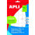 APLI Etikett, 10 mm kör, kézzel írható, APLI, 1260 etikett/csomag