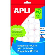 APLI Etikett, 13 mm kör, kézzel írható, APLI, 770 etikett/csomag etikett