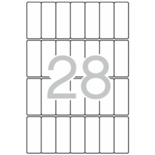 APLI Etikett, 20x50 mm, kerekített sarkú, A5 hordozón, APLI, 420 etikett/csomag etikett