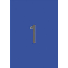 APLI Etikett, 210x297 mm, színes, APLI, kék, 20 etikett/csomag etikett