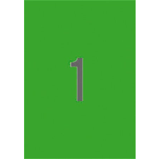  APLI Etikett, 210x297 mm, színes, APLI, zöld, 20 etikett/csomag etikett