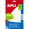 APLI Etikett, 25x40 mm, kézzel írható, APLI, 160 etikett/csomag