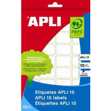APLI Etikett, 25x40 mm, kézzel írható, APLI, 160 etikett/csomag etikett