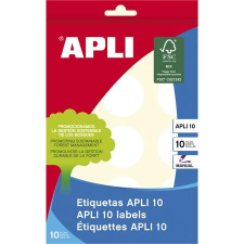 APLI Etikett, 32 mm kör, kézzel írható, APLI, 150 etikett/csomag etikett