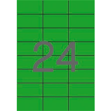 APLI Etikett, 70x37 mm, színes, APLI, zöld, 480 etikett/csomag etikett
