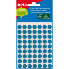 APLI Etikett 8mm kör kézzel írható 288 etikett/csomag APLI kék etikett