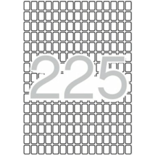 APLI Etikett, 8x12 mm, kerekített sarkú, A5 hordozón, APLI, 3375 etikett/csomag etikett