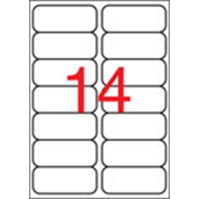 APLI Etikett, 99,1x38,1 mm, poliészter, kerekített sarkú, APLI, átlátszó, 140 etikett/csomag etikett