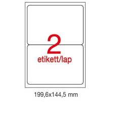APLI Etikett A2423 199,6x144,5mm 100ív kerekített sarkú Apli etikett